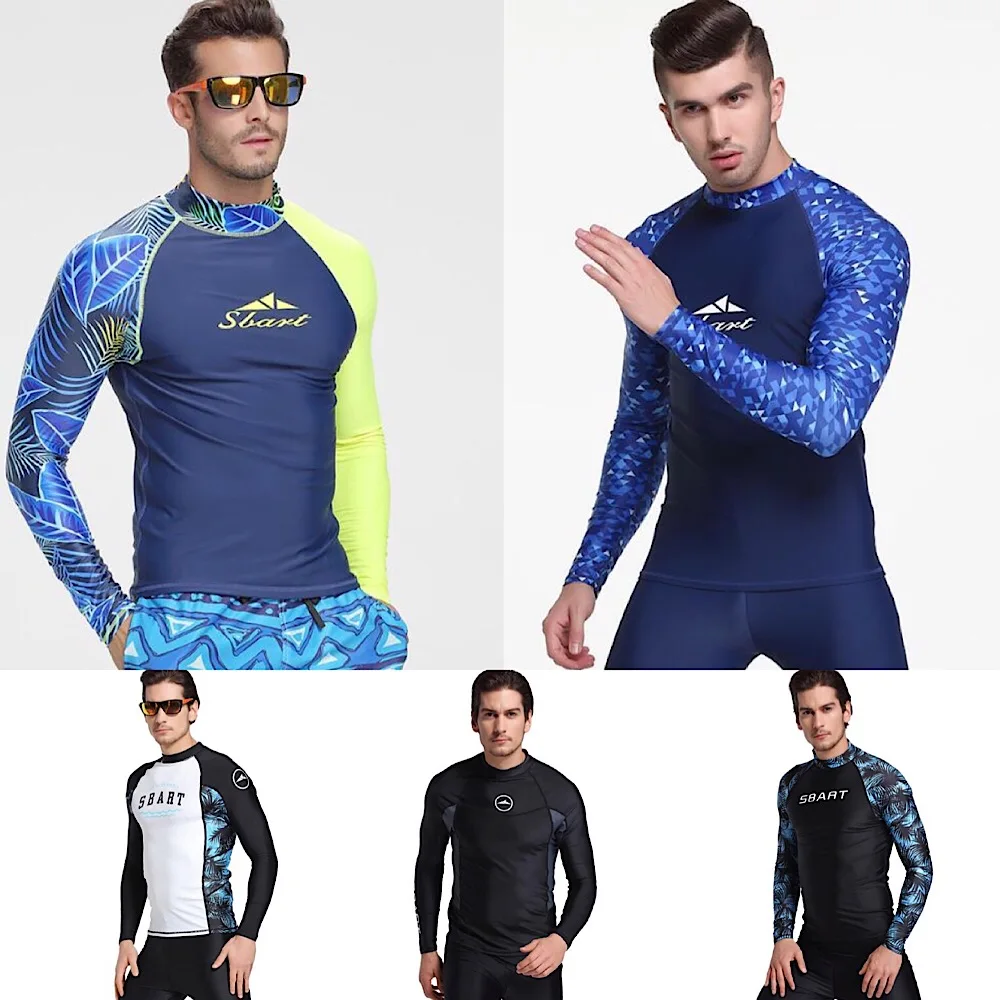 Sbart rash guard men UPF 50+ Long Sleeve Splice UV Sun Protection Basic Skins Surfing Diving Swimming T Shirt Blue Black M 3X
Sbart rash guard men UPF 50+ Long Sleeve Splice UV Sun Protection Basic Skins Surfing Diving Swimming T Shirt Blue Black M 3X