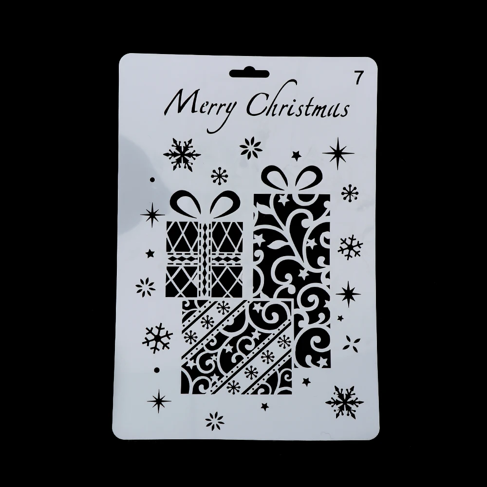 1PC Merry Christmas Pattern Plastic DIY Hollow Stencils For Walls Painting Scrapbooking Stamps Album Embossing Paper Card
1PC Merry Christmas Pattern Plastic DIY Hollow Stencils For Walls Painting Scrapbooking Stamps Album Embossing Paper Card