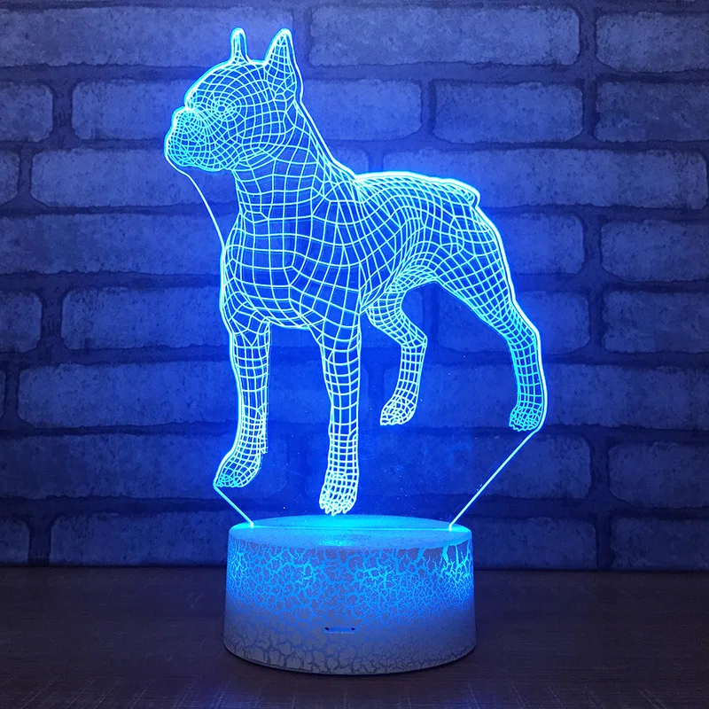 Dog Colorful 3D Table Lamp Touch Control 7 Color Changing Acrylic Baby Night Light USB Decorative Kids Christmas Gifts
Dog Colorful 3D Table Lamp Touch Control 7 Color Changing Acrylic Baby Night Light USB Decorative Kids Christmas Gifts