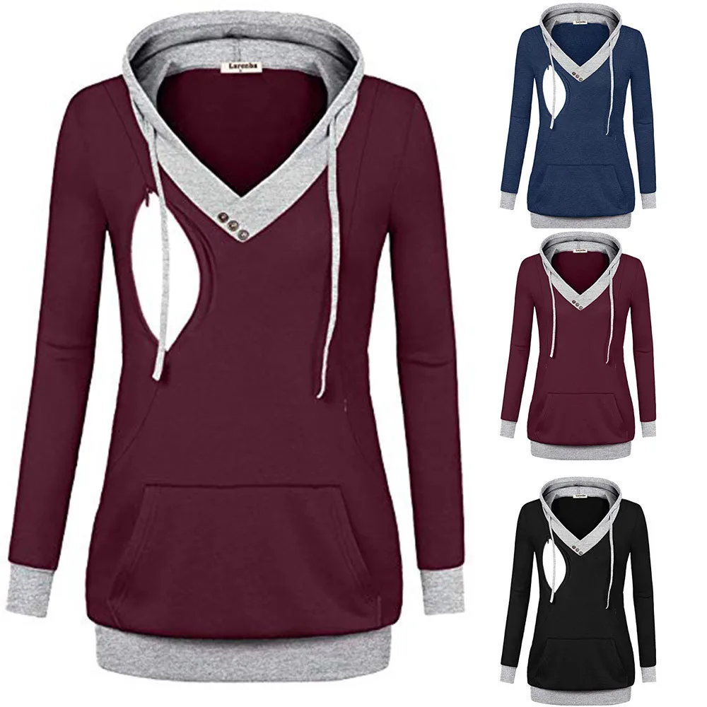 2018 New Women's Maternity Nursing Hoodie Sweatshirt Kangaroo Pocket maternity tops clothes for pregnant women Blouse Outwear
2018 New Women's Maternity Nursing Hoodie Sweatshirt Kangaroo Pocket maternity tops clothes for pregnant women Blouse Outwear