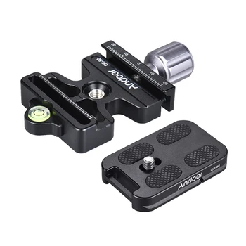 Andoer DC-50 Quick Release Clamp+QR-60 Quick Release Plate Knob-Type 1/4"3/8" Screw Hole for Arca Swiss Standard Manfrotto 200PL
Andoer DC-50 Quick Release Clamp+QR-60 Quick Release Plate Knob-Type 1/4"3/8" Screw Hole for Arca Swiss Standard Manfrotto 200PL