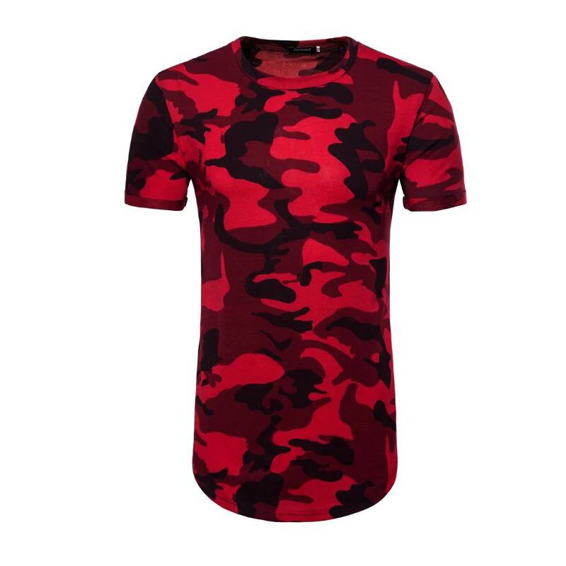 Red Camouflage Men T-shirts Cotton Long Top Tees Summer New Short Sleeve Slim tshirt Male Plus Size Clothing Wears
Red Camouflage Men T-shirts Cotton Long Top Tees Summer New Short Sleeve Slim tshirt Male Plus Size Clothing Wears