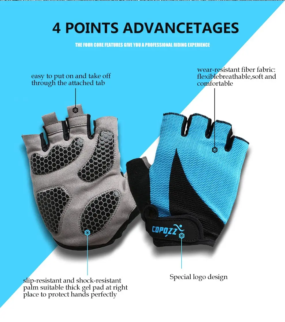 shock absorbing bike gloves