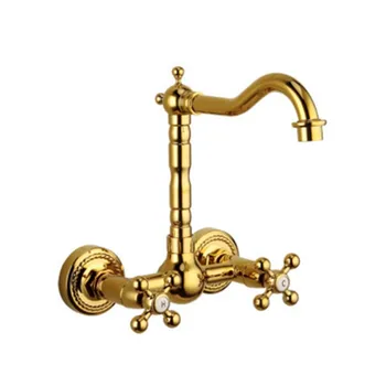 All-copper wall tap European retro wall tap Wholesale household gold cold-hot mixing tap
All-copper wall tap European retro wall tap Wholesale household gold cold-hot mixing tap