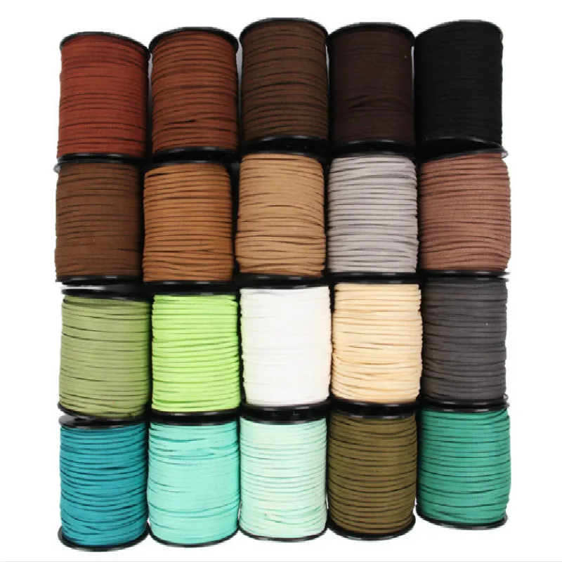 Black White Brown 100Yards 3mm Flat Faux Suede Korean Velvet Leather Cord String Rope Thread Lace Jewelry Finding for Choker DIY
Black White Brown 100Yards 3mm Flat Faux Suede Korean Velvet Leather Cord String Rope Thread Lace Jewelry Finding for Choker DIY