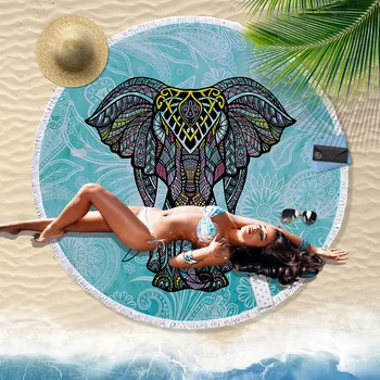 Printed Bohemian Elephant Round Beach Towel For Adult Microfiber Western Beach Towels for Living Room Home Decor Bath Towels
Printed Bohemian Elephant Round Beach Towel For Adult Microfiber Western Beach Towels for Living Room Home Decor Bath Towels