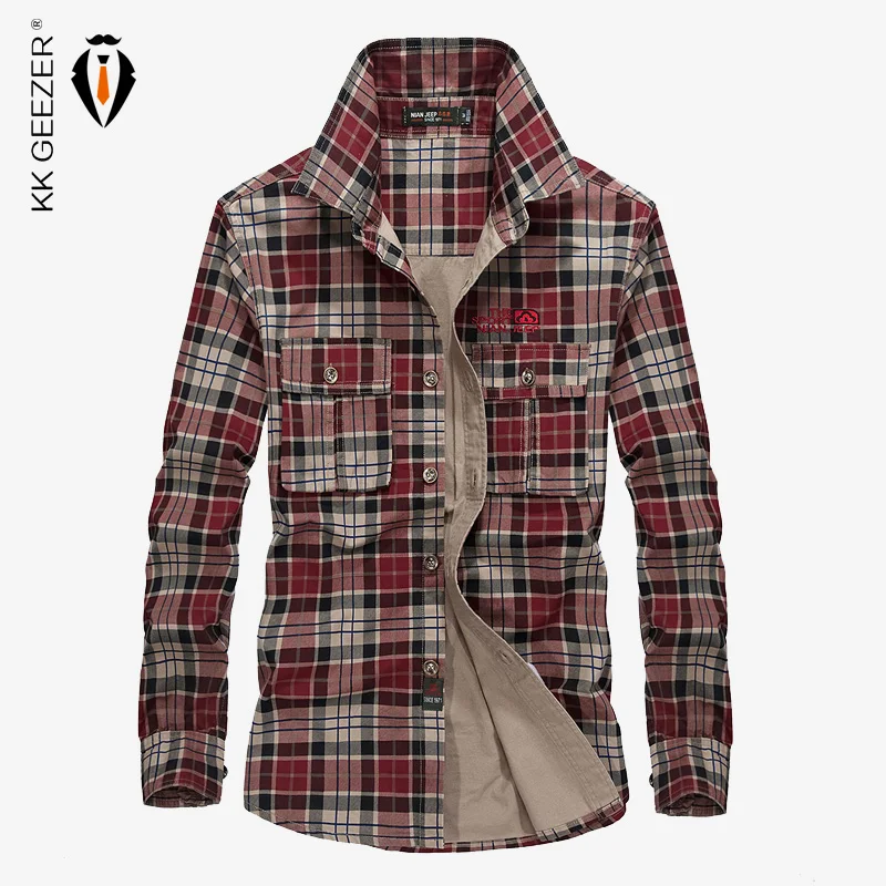 Men Plaid Cotton Casual Shirt Military Long Sleeve Brand Business Party Dress Shirt High Quality Army Spring Famous Loose 4XL
Men Plaid Cotton Casual Shirt Military Long Sleeve Brand Business Party Dress Shirt High Quality Army Spring Famous Loose 4XL