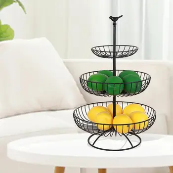 Three-layer Black Iron Fruit Bowl Basket Tabletop Bowl Stand Perfect For Vegetables Snacks Household Items
Three-layer Black Iron Fruit Bowl Basket Tabletop Bowl Stand Perfect For Vegetables Snacks Household Items