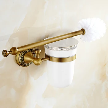 European Copper BrushedToilet Brush Holder with Ceramic Cup Antique Bronze Toilet Brush Set Bathroom Accessories Products ug51
European Copper BrushedToilet Brush Holder with Ceramic Cup Antique Bronze Toilet Brush Set Bathroom Accessories Products ug51