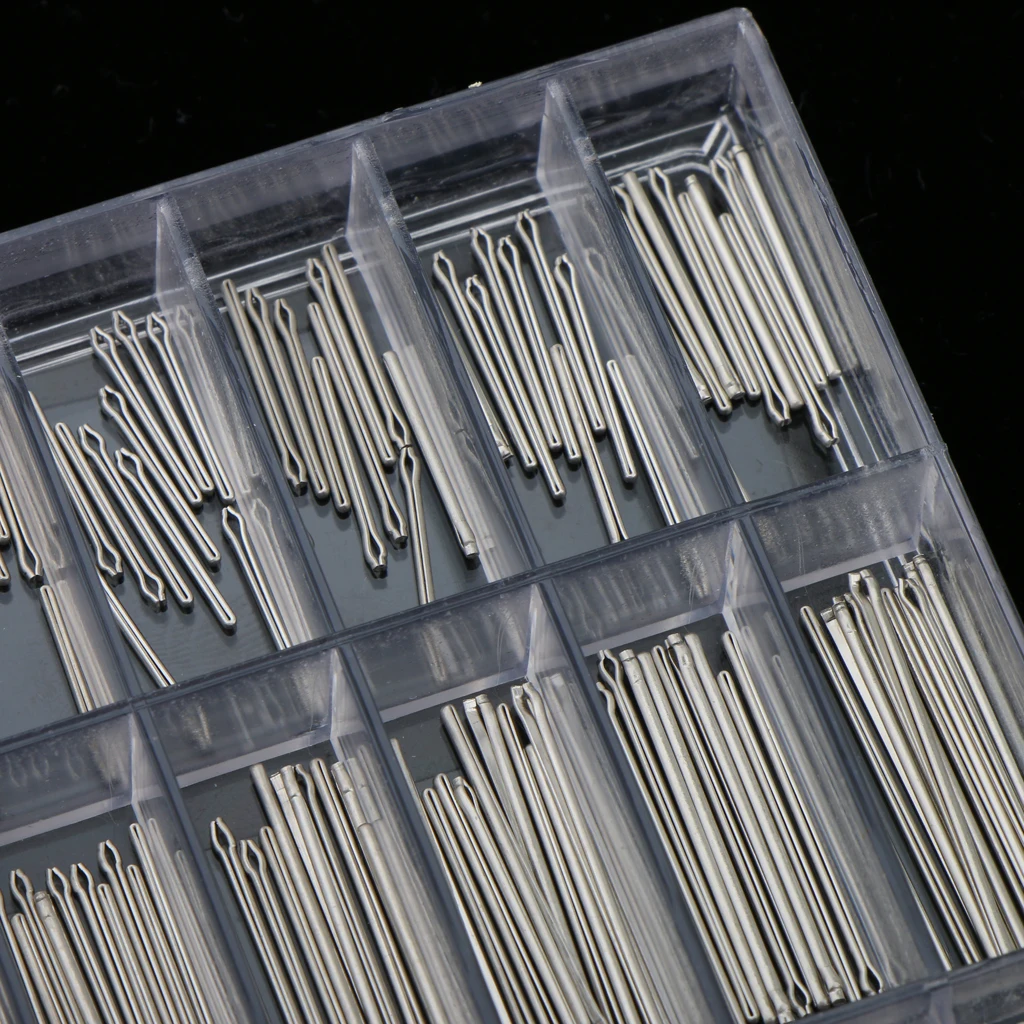 360 Pieces Wholesale Bulk Professional Stainless Steel Watch Spring Bar Strap Pins with Clear Box Storage Holder