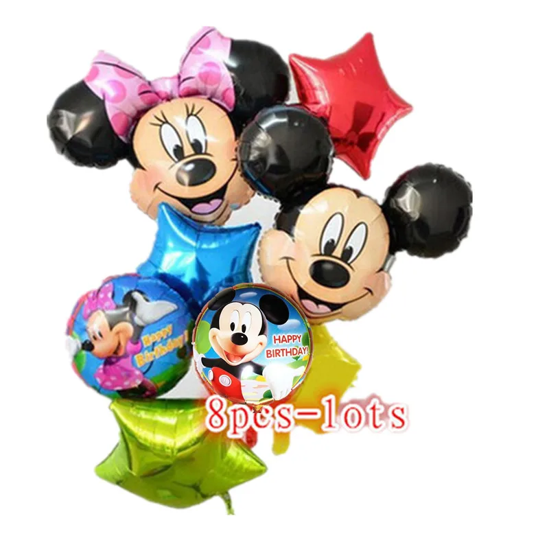 Free Shipping New balloon 8pcs / lot packages Minnie Mickey birthday party balloons suit children's toys wholesale
Free Shipping New balloon 8pcs / lot packages Minnie Mickey birthday party balloons suit children's toys wholesale