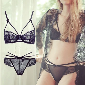 France New Young Sexy Bra Bandage Lace Women's Underwear Set Embroidery Lingerie For Women Ultrathin Brassiere White Gauze
France New Young Sexy Bra Bandage Lace Women's Underwear Set Embroidery Lingerie For Women Ultrathin Brassiere White Gauze