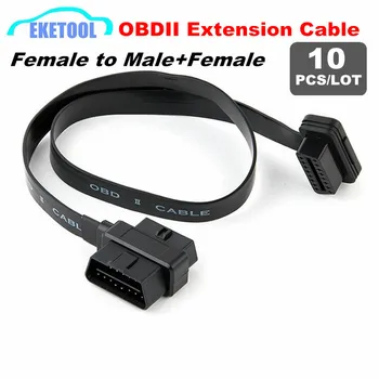 10pcs/Lot Wholesale OBDII Extension Cable OBD OBD2 16Pin Female to Male+Female Car Diagnostic Connector 16 Pin Female to Male
10pcs/Lot Wholesale OBDII Extension Cable OBD OBD2 16Pin Female to Male+Female Car Diagnostic Connector 16 Pin Female to Male