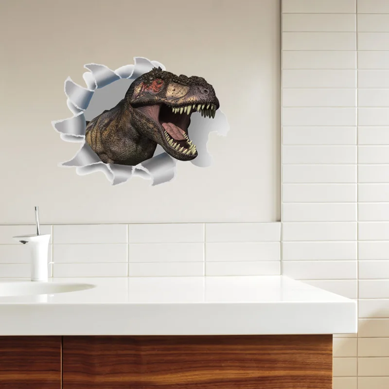 SK5 Hole View Dinosaur 3D Wall Sticker Bathroom Toilet Kids Room Decoration Wall Decals Sticker Refrigerator Waterproof Poster
SK5 Hole View Dinosaur 3D Wall Sticker Bathroom Toilet Kids Room Decoration Wall Decals Sticker Refrigerator Waterproof Poster