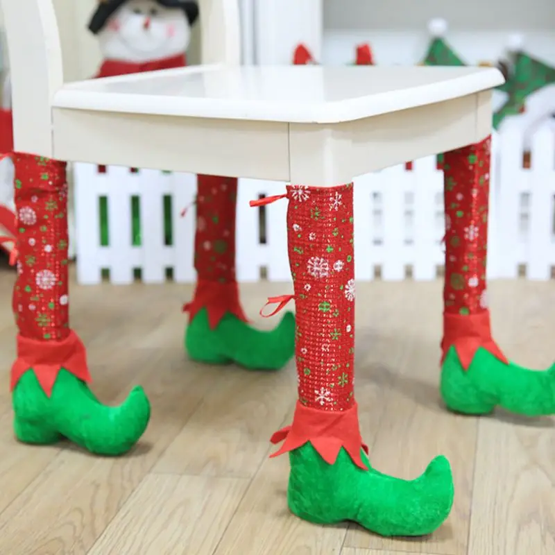 1pc christmas restaurant chair Feet decorations for home natal Table feet enfeites de natal accessories kerst adornos de navidad
1pc christmas restaurant chair Feet decorations for home natal Table feet enfeites de natal accessories kerst adornos de navidad