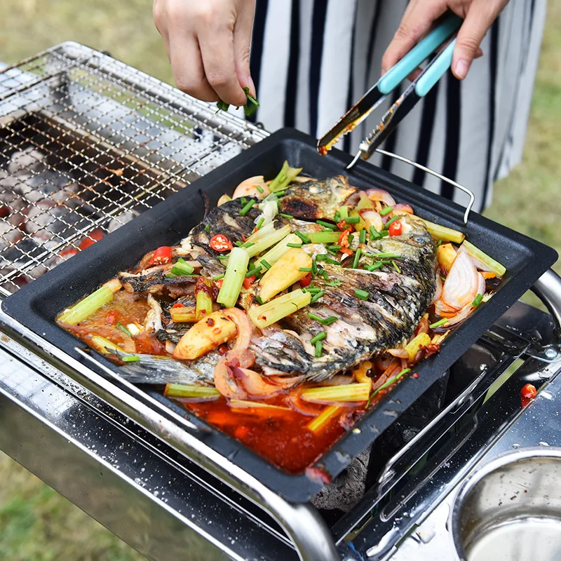 Kitchen Barbecue Grill Pan Griddle Plate Steak Frying Pans Non-Stick BBQ Grill Pan Camping Picnic Cookware Cooking Tools
Kitchen Barbecue Grill Pan Griddle Plate Steak Frying Pans Non-Stick BBQ Grill Pan Camping Picnic Cookware Cooking Tools