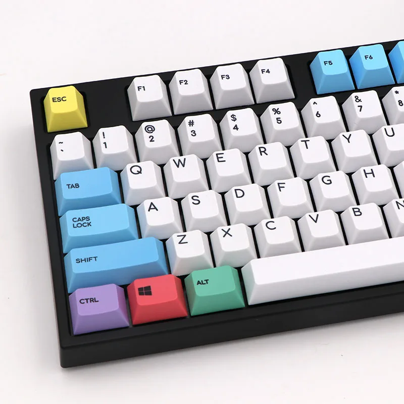 BGKP 123 клавиши pbt Cherry mx механическая клавиатура колпачки клавиш краситель sub cherry