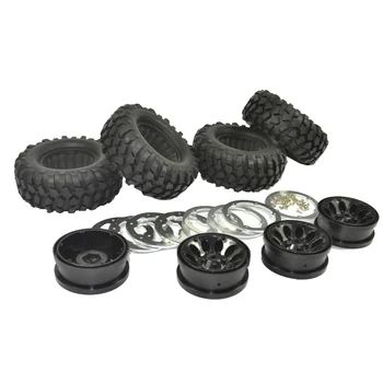 4pcs RC Crawler 1.9 Inch Beadlock Wheels Rims with 96mm Tire Set for D90 Tamiya CC01
4pcs RC Crawler 1.9 Inch Beadlock Wheels Rims with 96mm Tire Set for D90 Tamiya CC01