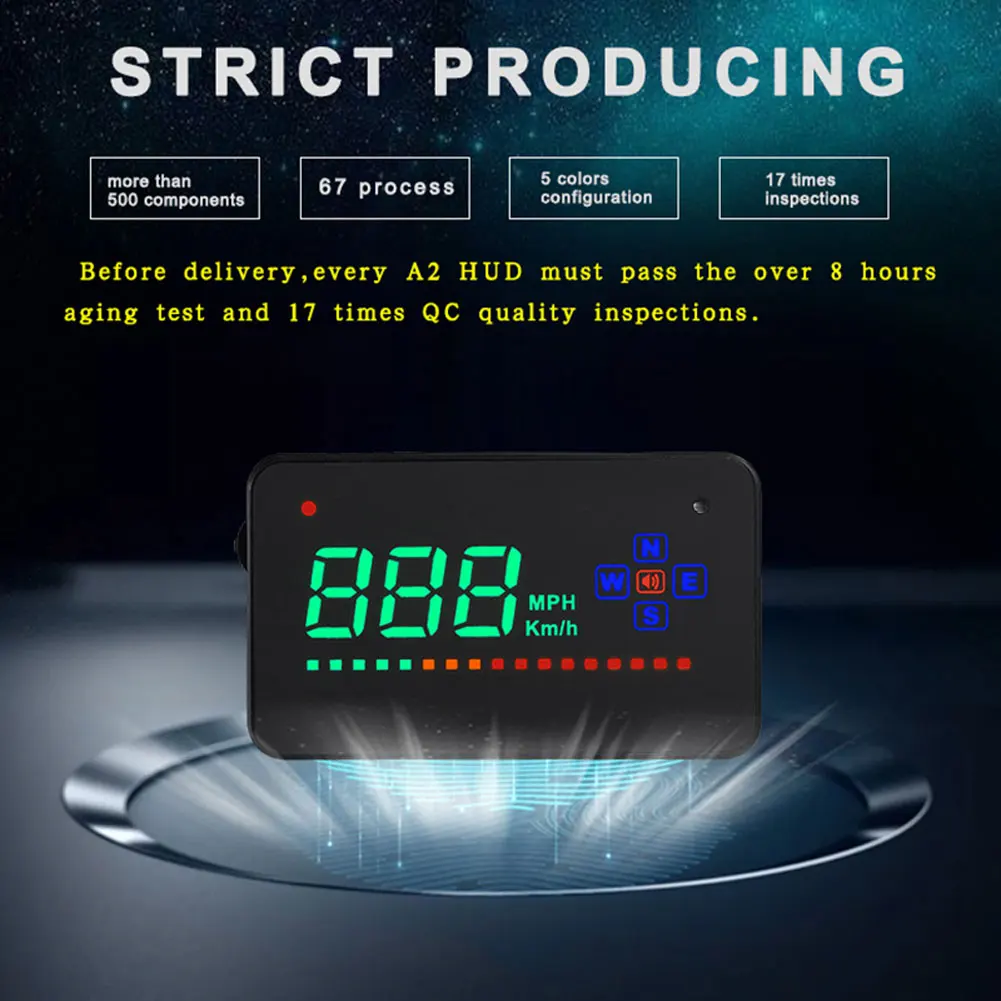 A2 3.5" Car HUD Head Up Display OBD2 OBDII Car Speedometer Fuel Consumption Windshield Projector
A2 3.5" Car HUD Head Up Display OBD2 OBDII Car Speedometer Fuel Consumption Windshield Projector