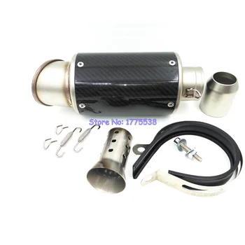 L: 275mm ID: 51mm Real Carbon Fiber Motorbike Exhaust Muffler Pipe with DB Killer AR Universal Motorcycle Exhaust
L: 275mm ID: 51mm Real Carbon Fiber Motorbike Exhaust Muffler Pipe with DB Killer AR Universal Motorcycle Exhaust