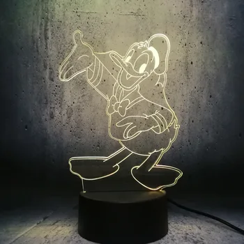 3D LED Lamp Donald Duck lamparas led infantil USB Base 7 Colors Change Night Light Decor Christmas Girl Kid Gift Girl room decor
3D LED Lamp Donald Duck lamparas led infantil USB Base 7 Colors Change Night Light Decor Christmas Girl Kid Gift Girl room decor