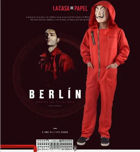 House Of Cards La Casa De Papel Cosplay Suit Money Heist Hoodie Jumpsuit Mask Printing House Paper Cosplay Costume
House Of Cards La Casa De Papel Cosplay Suit Money Heist Hoodie Jumpsuit Mask Printing House Paper Cosplay Costume