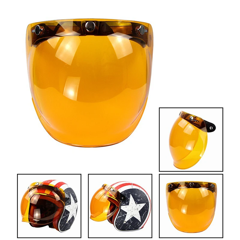 Motorcycle Bubble visor top quality open face motorcycle helmet visor 9 color available vintage helmet windshield shield
Motorcycle Bubble visor top quality open face motorcycle helmet visor 9 color available vintage helmet windshield shield
