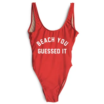 BEACH YOU GUESSED IT Funny Casual Sexy Swimsuit Women Bodysuit Summer Bathing suit Swimsuits Jumpsuit One piece Swimwear US SIZE
BEACH YOU GUESSED IT Funny Casual Sexy Swimsuit Women Bodysuit Summer Bathing suit Swimsuits Jumpsuit One piece Swimwear US SIZE