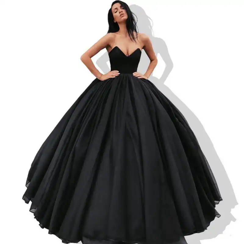 black ball gown dresses