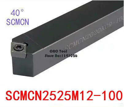 

SCMCN2525M12-100 25*25*150MM Metal Lathe Cutting Tools Lathe Machine CNC Turning Tools External Turning Tool Holder S-Type SCMCN