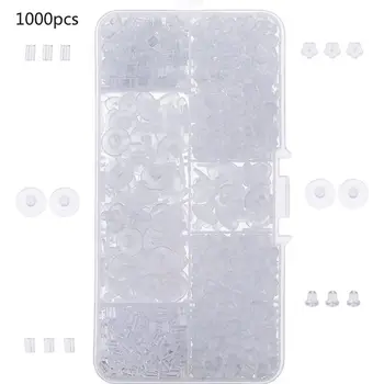 JAVRICK 1000 Pieces All Styles Clear Earring Backs Rubber Earring Safety Backs Stoppers
JAVRICK 1000 Pieces All Styles Clear Earring Backs Rubber Earring Safety Backs Stoppers