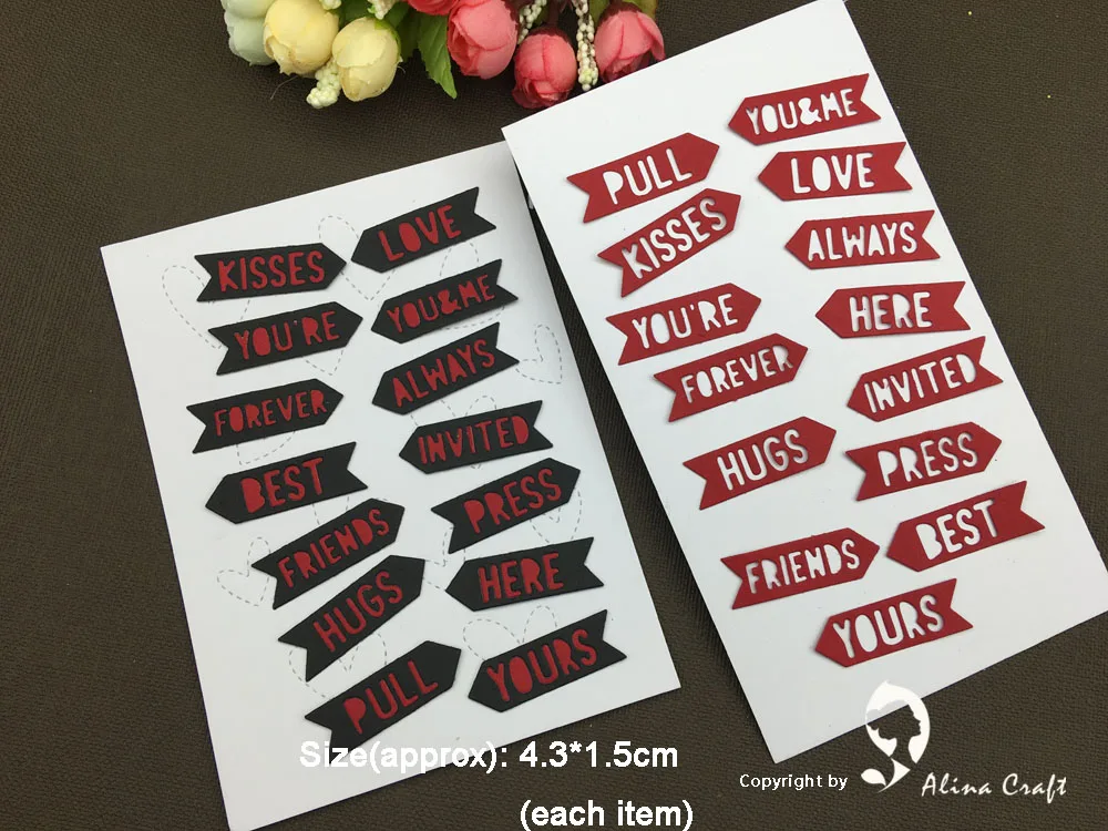 AlinaCraft METAL CUTTING DIES cut 14pc wish letters alphabet arrow indicator tag die banner Scrapbook paper craft card punch
AlinaCraft METAL CUTTING DIES cut 14pc wish letters alphabet arrow indicator tag die banner Scrapbook paper craft card punch