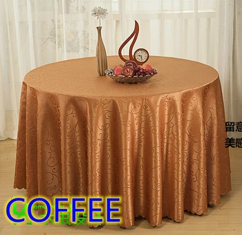 Coffee jacquard round table cloth decoration,damask pattern table cover for wedding,hotel and restaurant round tables decoration
Coffee jacquard round table cloth decoration,damask pattern table cover for wedding,hotel and restaurant round tables decoration