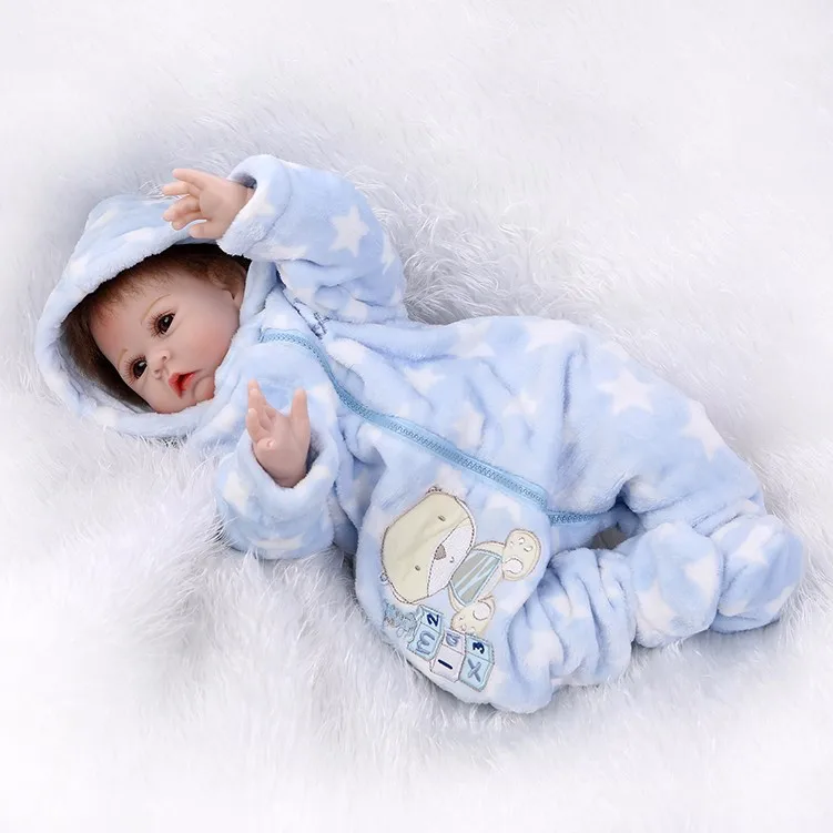 55cm Silicone Reborn Baby Doll Toys Simulation 22'' Vinyl high quality reborn fashion bebe Girls Birthday Gift Fashion Present
55cm Silicone Reborn Baby Doll Toys Simulation 22'' Vinyl high quality reborn fashion bebe Girls Birthday Gift Fashion Present