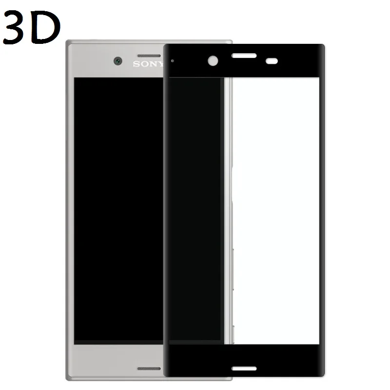 Фото Защитная пленка для экрана Sony Xperia XZ XZS XA1 X XZ1 Compact Premium Ultra Plus 3D полное покрытие