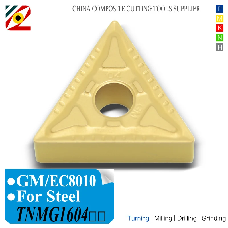 CNC Tools Carbide Inserts TNMG160404 TNMG160408 GM EC8010 or TNMG331 TNMG332 Tungsten Alloy Blade TNMG 160404 for Steel P Type
CNC Tools Carbide Inserts TNMG160404 TNMG160408 GM EC8010 or TNMG331 TNMG332 Tungsten Alloy Blade TNMG 160404 for Steel P Type