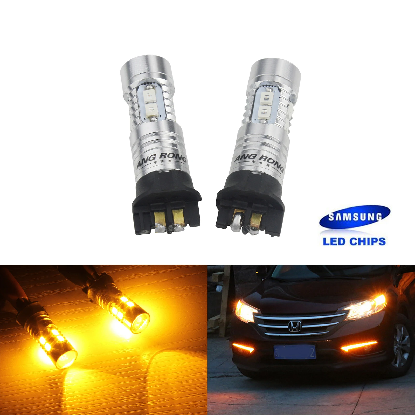 ANGRONG 2x SAMSUNG Canbus PW24W PWY24W LED Bulb For Audi A3 A4 A5 Q3 BMW 3 Series F30 F31 F34 Ford Fusion VW Golf Peugeot 208
ANGRONG 2x SAMSUNG Canbus PW24W PWY24W LED Bulb For Audi A3 A4 A5 Q3 BMW 3 Series F30 F31 F34 Ford Fusion VW Golf Peugeot 208