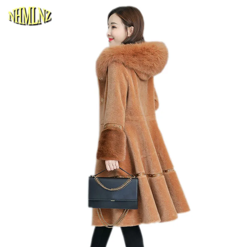 2019 Winter Fur Coat New Fashion Women Hood Longitud Media Overcoat Thick Warm Fur Abrigo Casual Size Office Female Coat OK230
2019 Winter Fur Coat New Fashion Women Hood Longitud Media Overcoat Thick Warm Fur Abrigo Casual Size Office Female Coat OK230