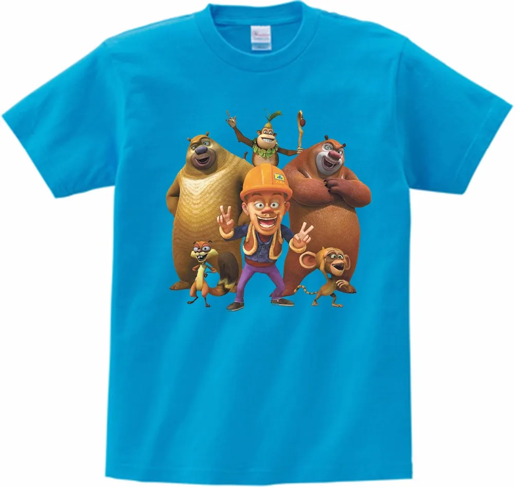 Children's T-shirts Chinese Popular Animated Bear Show Children Print T-shirts Lovely Bear Big Boy Girl Summer Short Sleeves
Children's T-shirts Chinese Popular Animated Bear Show Children Print T-shirts Lovely Bear Big Boy Girl Summer Short Sleeves
