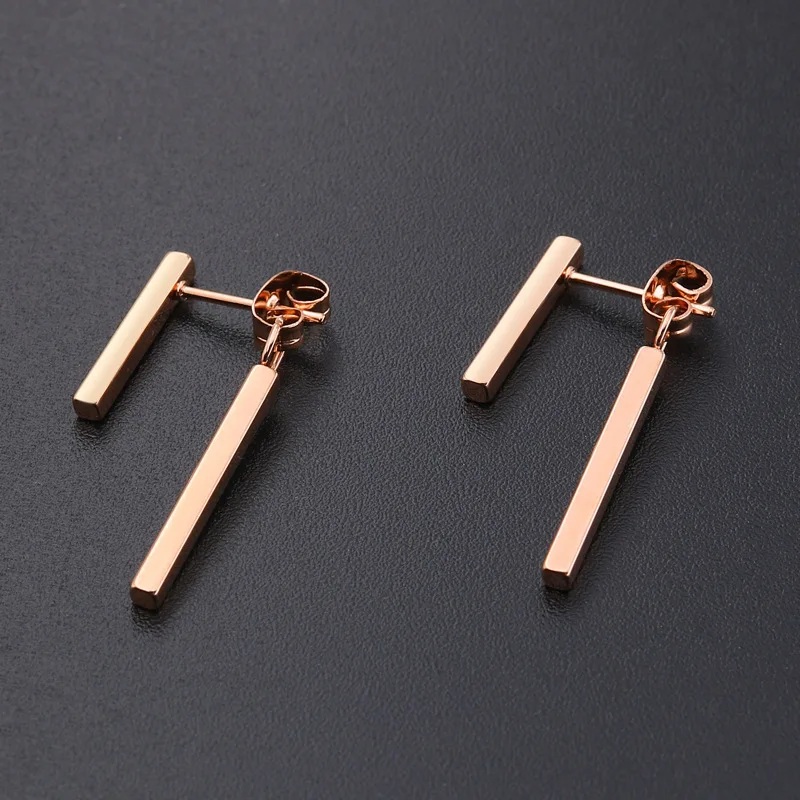 Fashion Stainless Steel Double Geometry Rectangular Stud Earrings Rose Gold OL Style Earrings For Women Gifts Kolczyki E18239
Fashion Stainless Steel Double Geometry Rectangular Stud Earrings Rose Gold OL Style Earrings For Women Gifts Kolczyki E18239