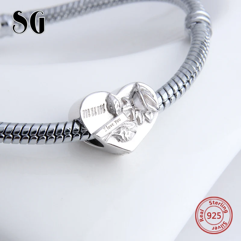 New Arrival 925 silver sterling Original Charms I Love You Mum Antique Bead Fit Authentic European Bracelet DIY jewelry for Gift
New Arrival 925 silver sterling Original Charms I Love You Mum Antique Bead Fit Authentic European Bracelet DIY jewelry for Gift