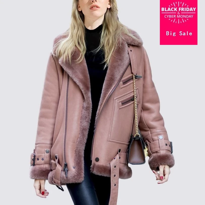 Winter fashion women's jacket Sheep suede patchwork fur coat long sleeve thicken warm jacket female fashion casual outwear L1669
Winter fashion women's jacket Sheep suede patchwork fur coat long sleeve thicken warm jacket female fashion casual outwear L1669