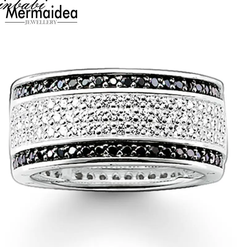 Ring Black White 925 Trendy Sterling Silver Gift For Women Fashion Eternity Rings Fashion Jewelry Wholesale
Ring Black White 925 Trendy Sterling Silver Gift For Women Fashion Eternity Rings Fashion Jewelry Wholesale