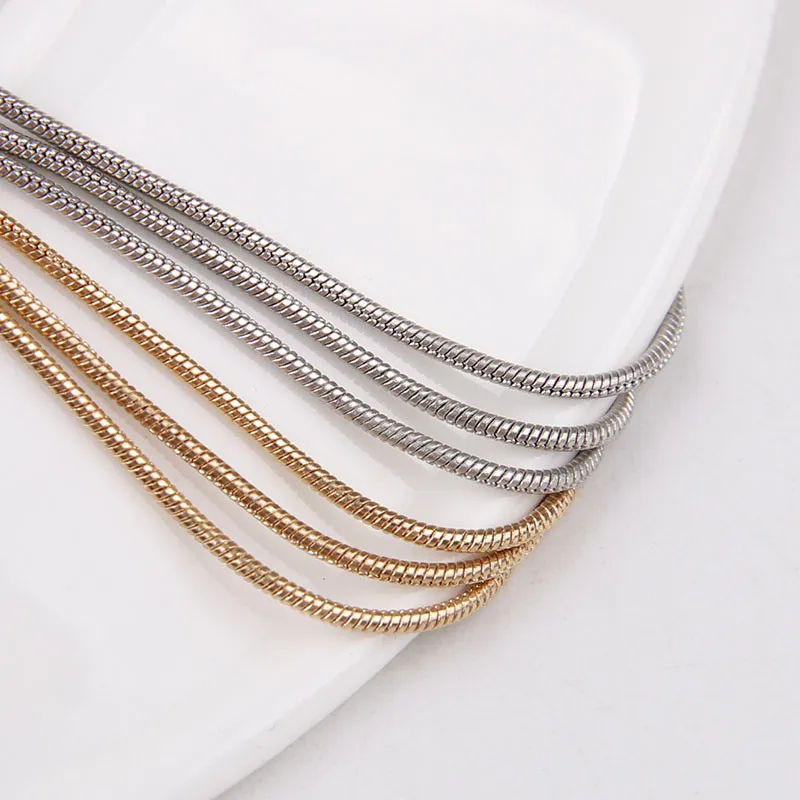 Collar Pulsera Craft haciendo Cadena De Color Oro Joyería de Metal Todos Los Estilos