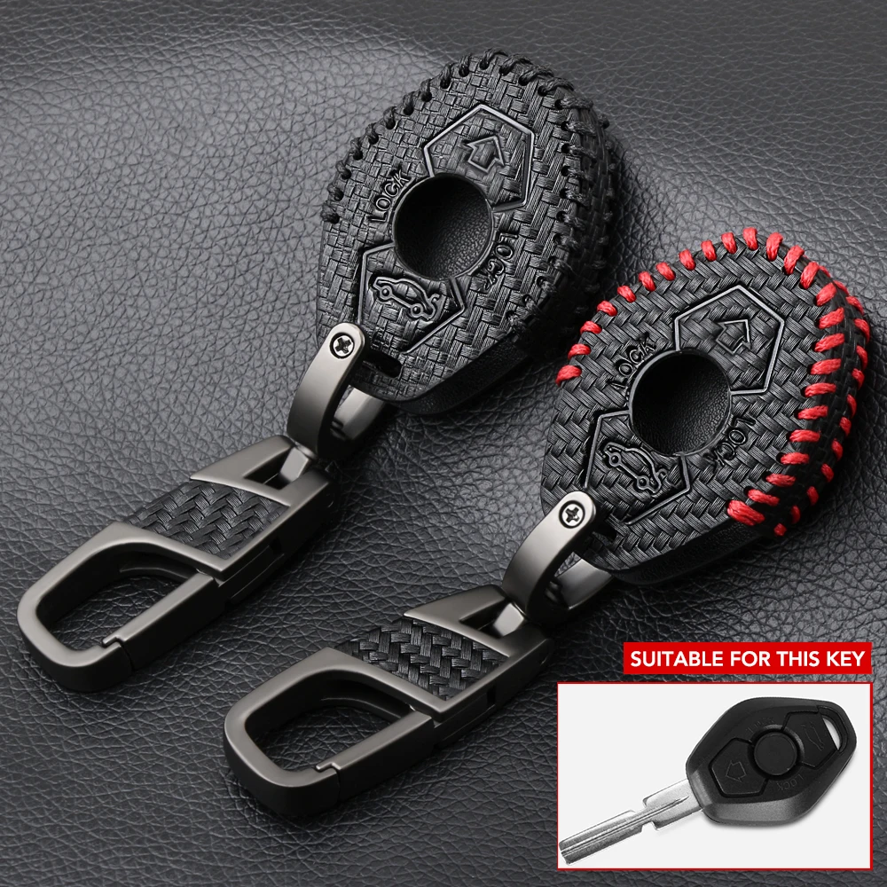 Carbon Fiber Style Genuine Leather Men Car Key Bag Case Cover Key Holder Chain For BMW EWS X3 X5 Z3 Z4 1/3/5/7 Series M3 M5
Carbon Fiber Style Genuine Leather Men Car Key Bag Case Cover Key Holder Chain For BMW EWS X3 X5 Z3 Z4 1/3/5/7 Series M3 M5