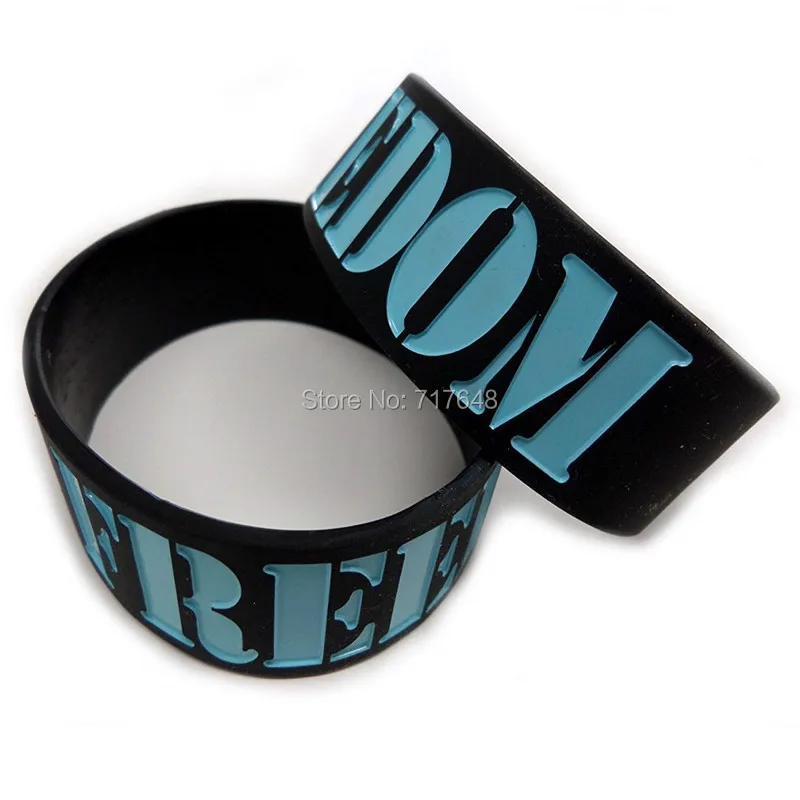 300PCS FREEDOM wide one inch emo punk cool wristband silicone bracelets free shipping by FEDEX A
300PCS FREEDOM wide one inch emo punk cool wristband silicone bracelets free shipping by FEDEX A