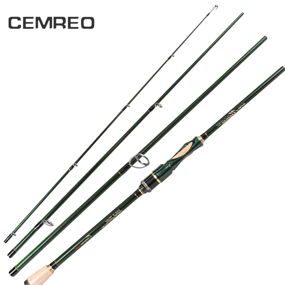 CEMREO Carbon medium action 1.8m 2.1m 2.4m 3-4 sections Portable Spinning Fishing Rod
CEMREO Carbon medium action 1.8m 2.1m 2.4m 3-4 sections Portable Spinning Fishing Rod