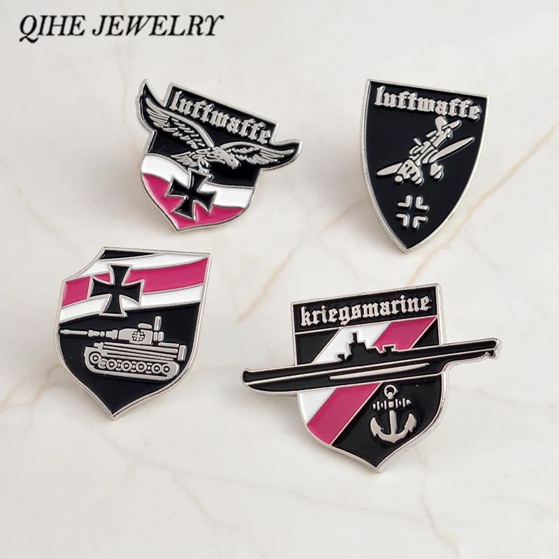QIHE JEWELRY WW2 Pin Brooches Badges Lapel pin Luftwaffe Kriegsmarine German Air Force Tank Fighter Warship Jewelry
QIHE JEWELRY WW2 Pin Brooches Badges Lapel pin Luftwaffe Kriegsmarine German Air Force Tank Fighter Warship Jewelry