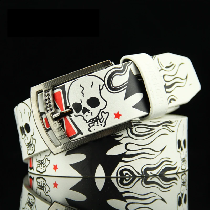 New skull men's belts women's decorative belts schoolboy jeans belts street fashion yourfocus high quality PU A cross print
New skull men's belts women's decorative belts schoolboy jeans belts street fashion yourfocus high quality PU A cross print