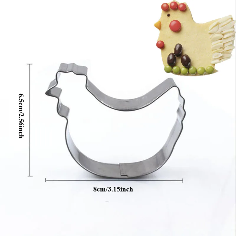 1pcs animal hen chicken Metal Stainless Steel Cookie Cutter Cupcake Fondant Cake Decor Biscuit Chocolate Mould pastry tools
1pcs animal hen chicken Metal Stainless Steel Cookie Cutter Cupcake Fondant Cake Decor Biscuit Chocolate Mould pastry tools
